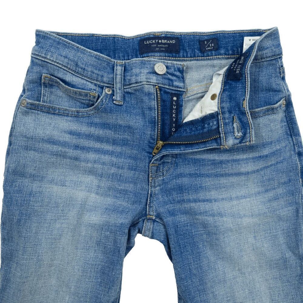 Lucky Brand 2/26 Ankle Mid Rise Skinny Ava